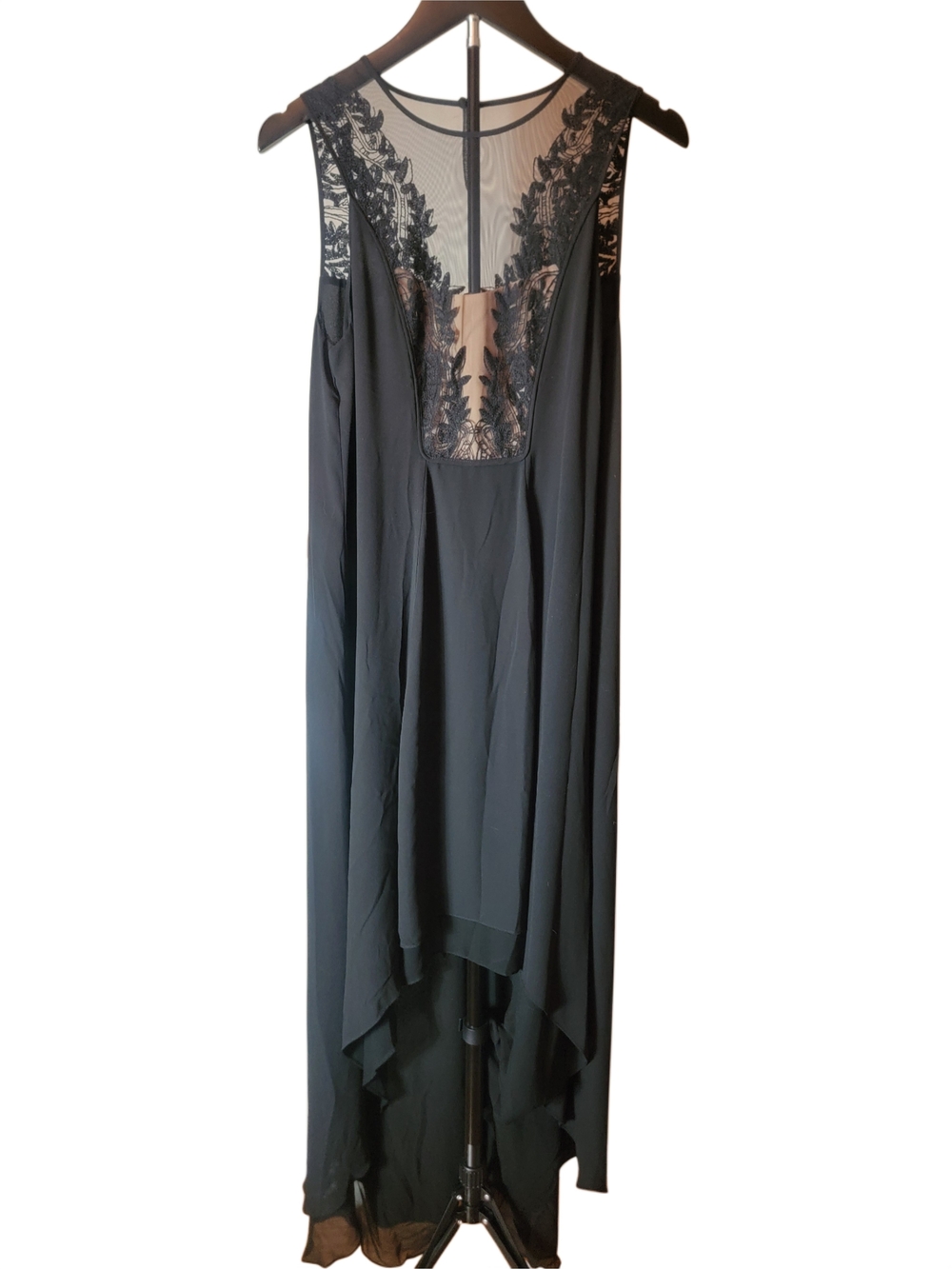Black Cassidy Embroidered Lace Dress - Excellent Used - Size 04